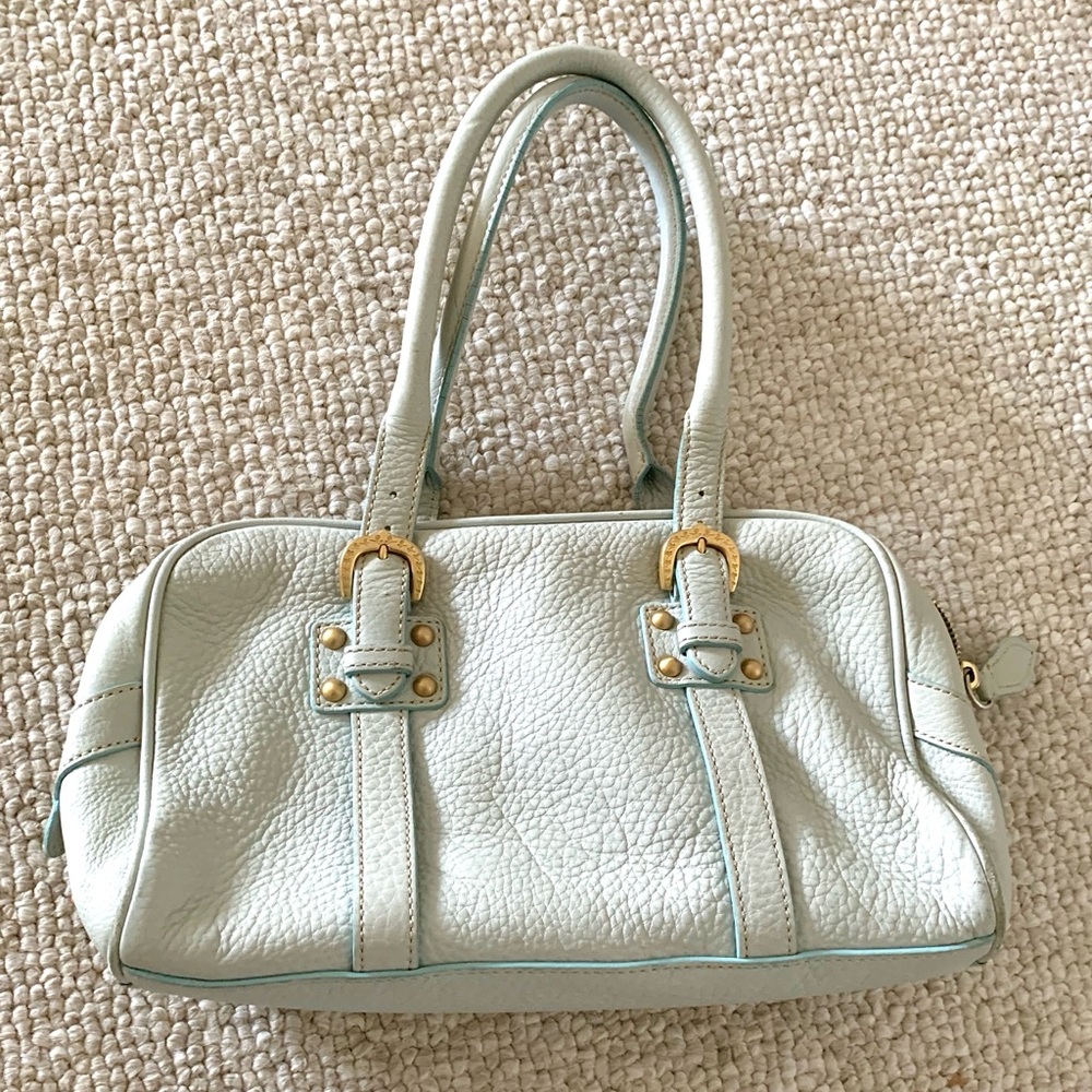 Dooney and Burke pastel blue leather bag
